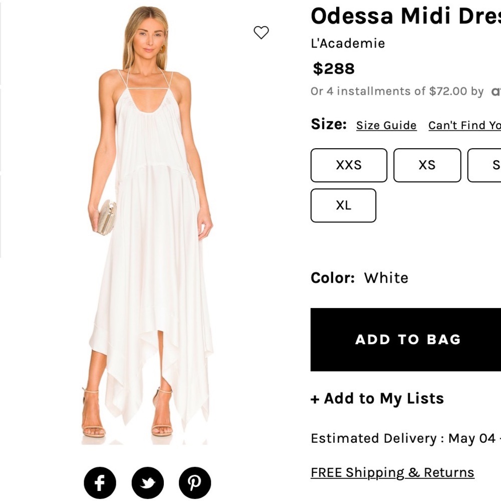 BNWT Revolve L’Academie Odessa Midi Dress